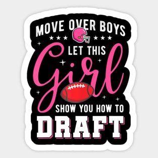 Fantasy Football Championship 2020 Girl Show How To Draft Sticker